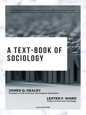 cover image of A text-book of sociology